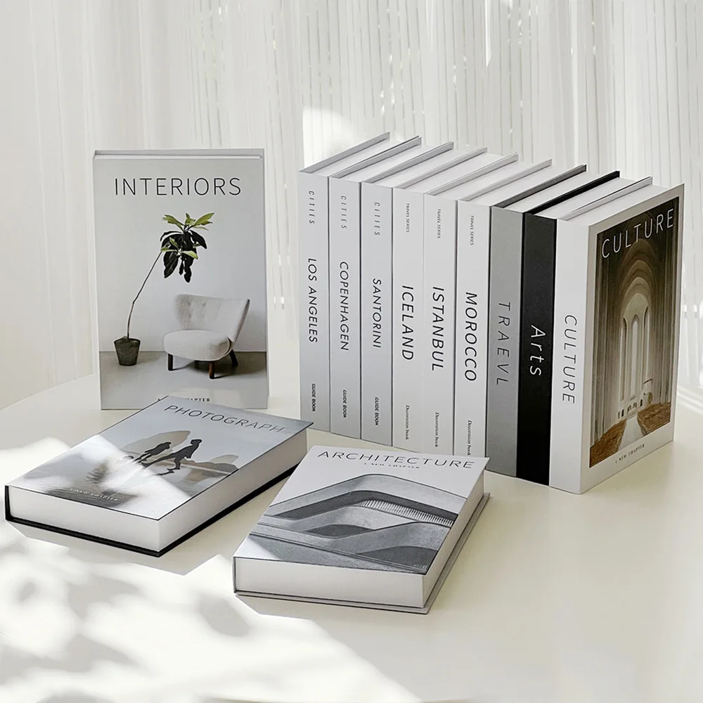 Interior Design Book - Минималистичный современный декоративный реквизит для поддельных