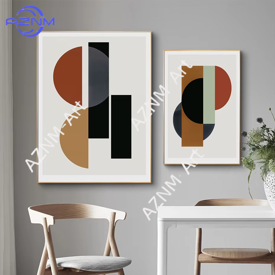 Interior Design Scandinavian - 1/2 шт. Абстрактные геометрические фигуры, скандинавская