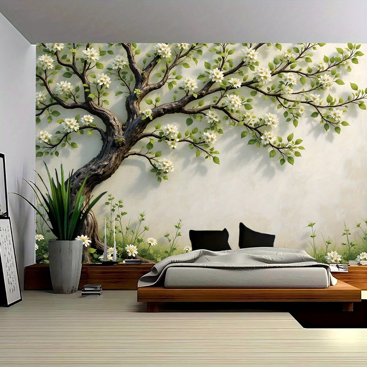 3D-фреска «Цветущее дерево» дл – обзор и цена Interior Design Zen Style